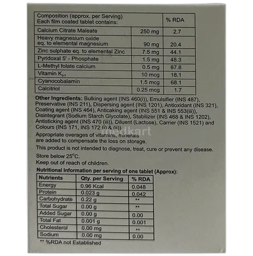 caltuf xt tablet 15's